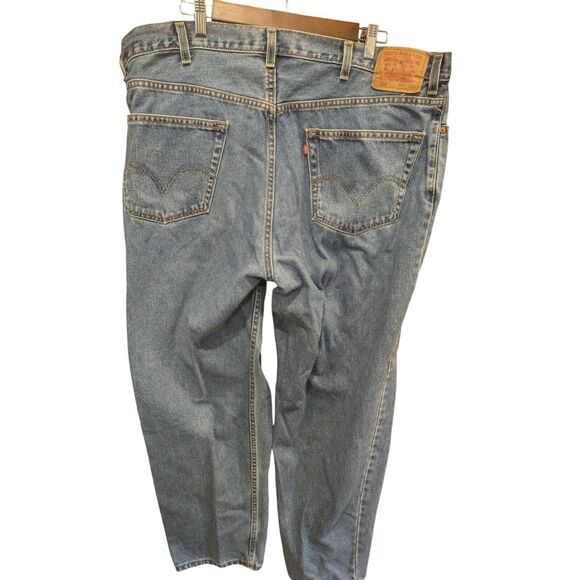 LEVIS‎ 550 Men's  Fit Denim Blue Jeans 44x30 Made In USA Rise 14" - Picture 2 of 2